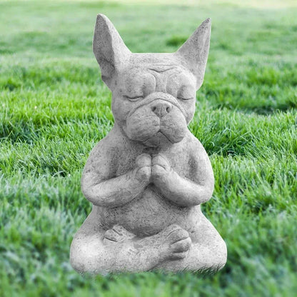 Zen Frenchie Statue