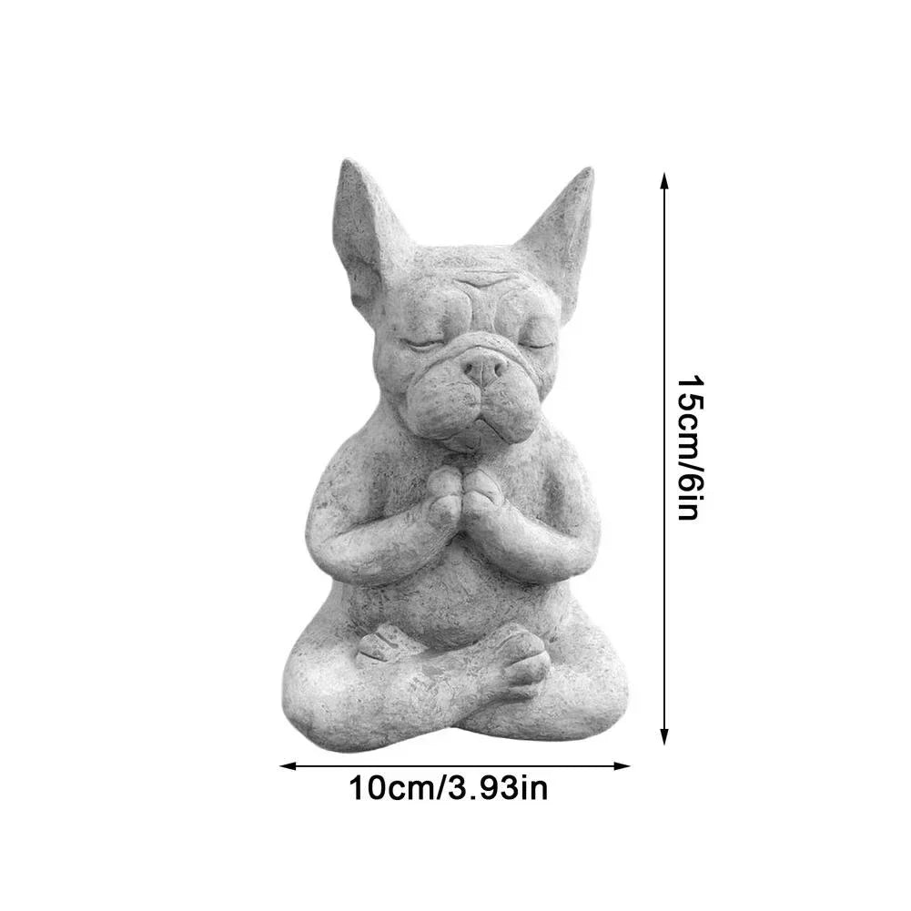 Zen Frenchie Statue