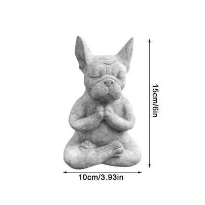 Zen Frenchie Statue