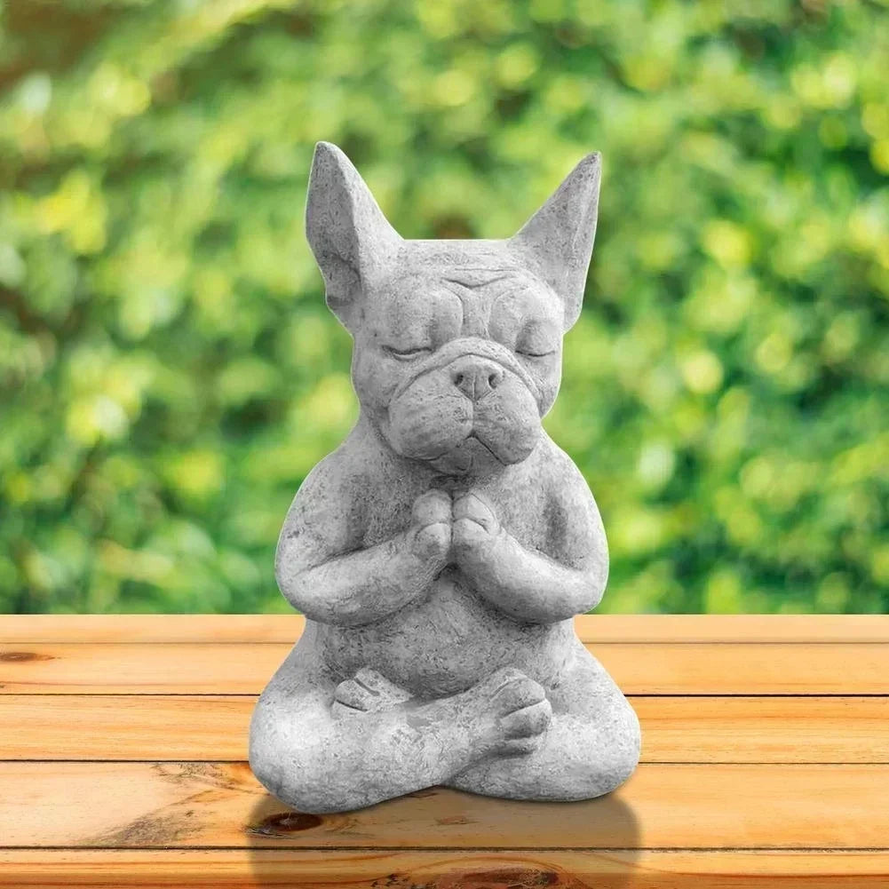 Zen Frenchie Statue