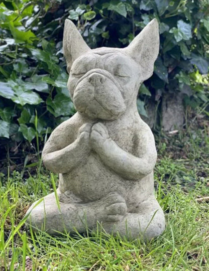 Zen Frenchie Statue