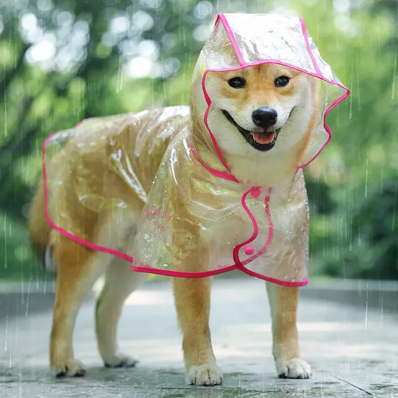 Clear Doggy Rain Poncho